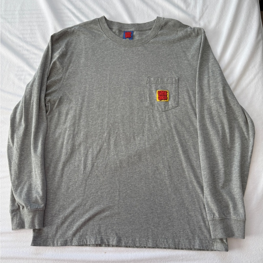 Empyre Gray Long Sleeve Tee with Logo Patch